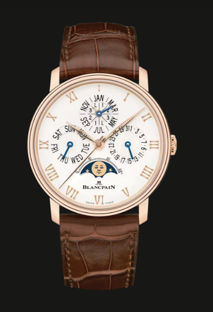 Blancpain Villeret Quantième Perpétuel Phases de Lune Replica Watch 6656 3642 55B